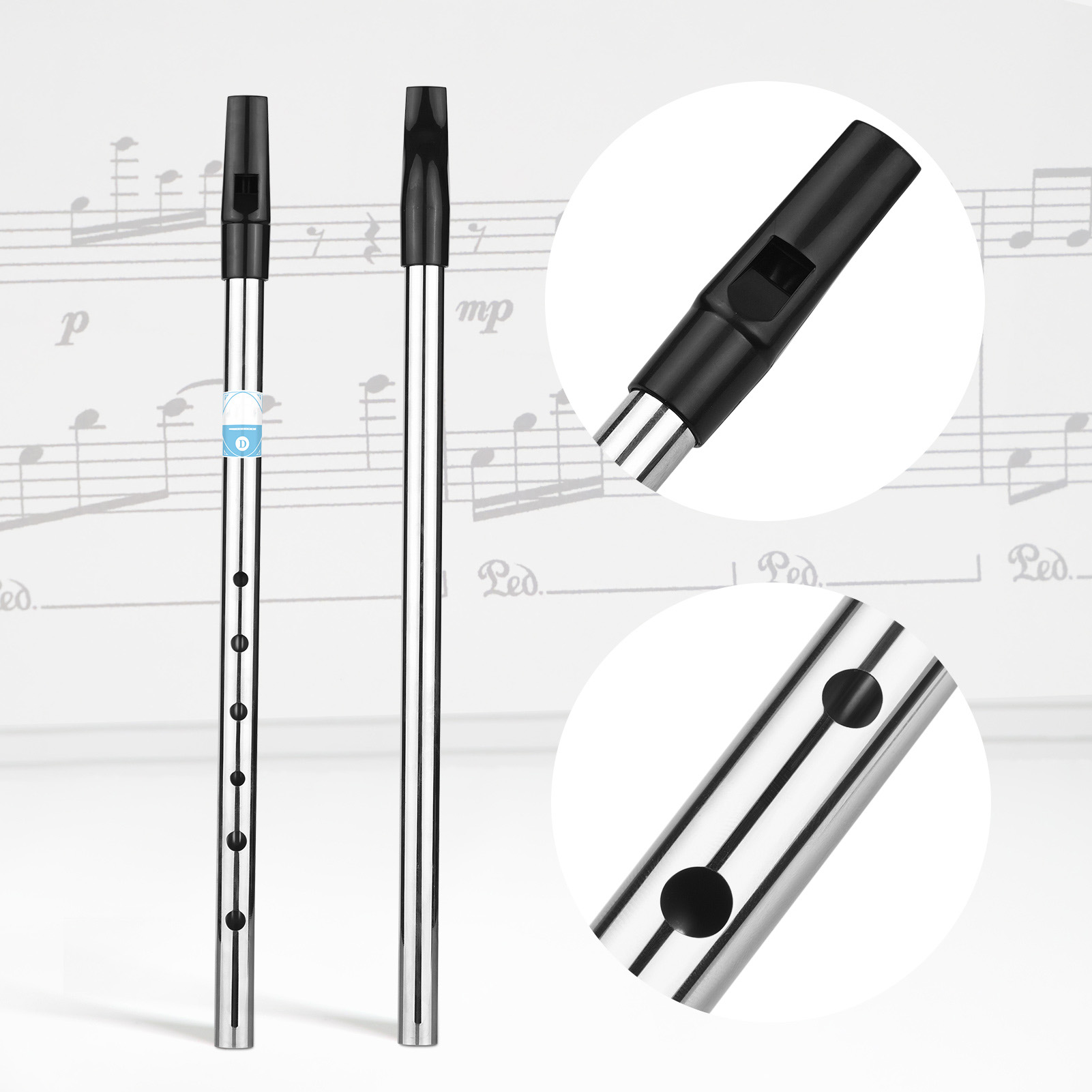 Irish Whistle Flute Key of D 6 - Musical Instrument Irish のレビューと価格