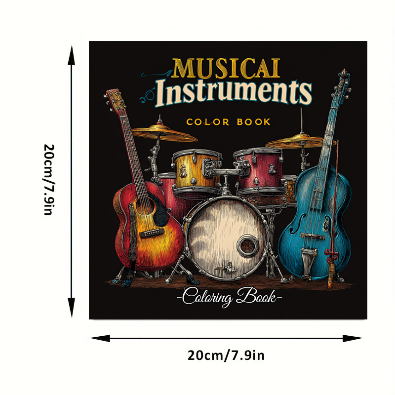 28 Pages Musical Instrument Co - Musical Instrument Coloring Pages のレビューと価格
