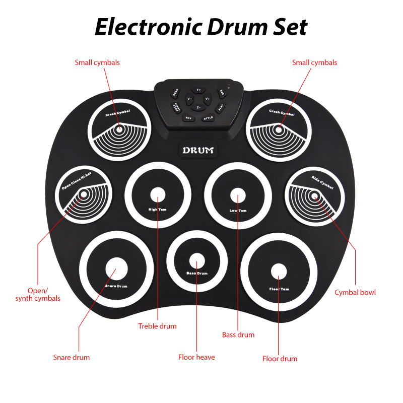 Electronic Drum Set Hand-rolle - Djembe Hand Drum のレビューと価格