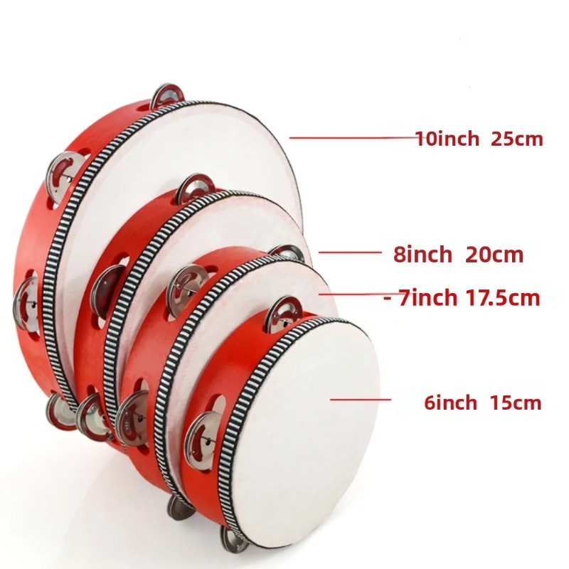 4/6/8/10 Inch Hand Held Drum M - Musical Instrument Gif のレビューと価格