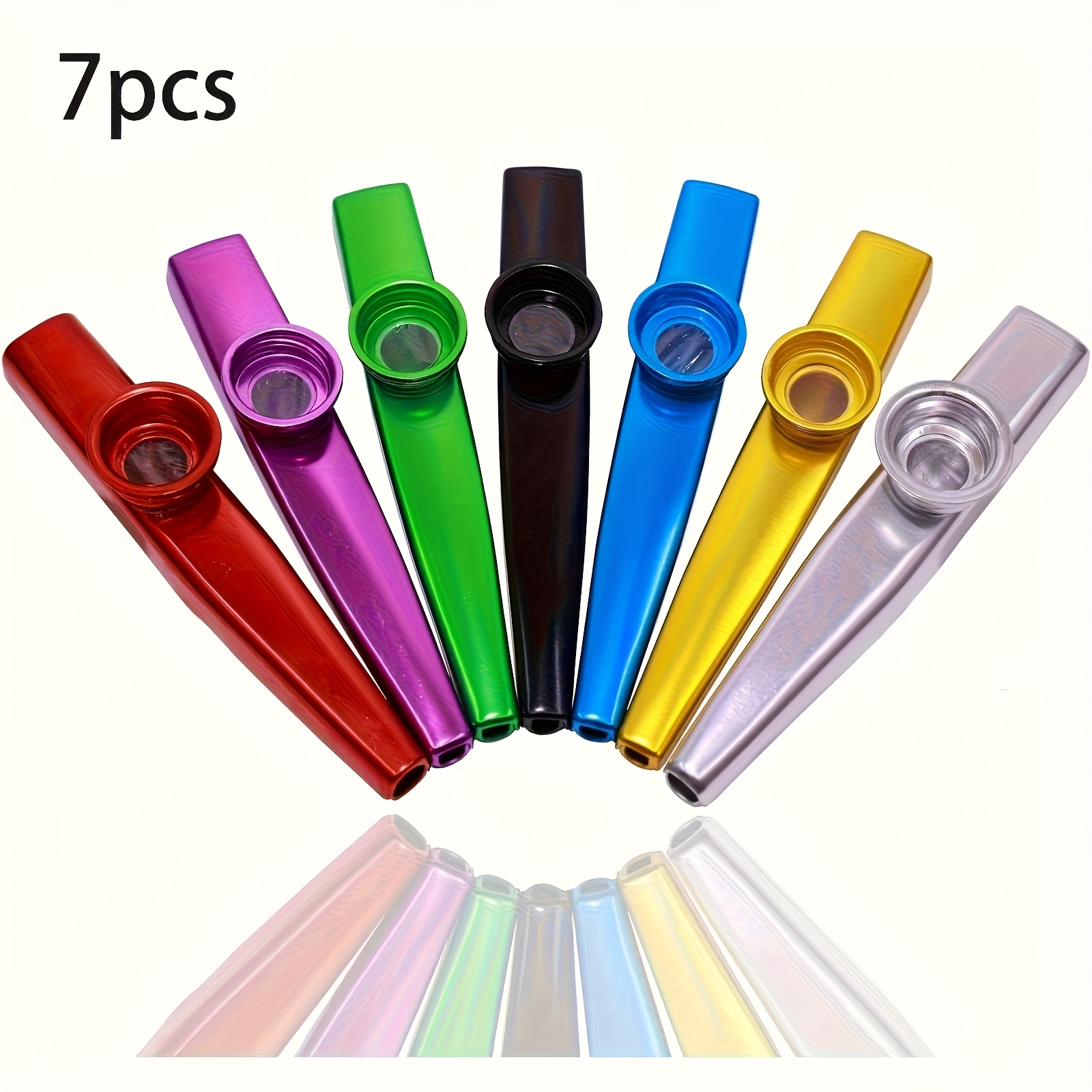 7pcs Metal Kazoos Simple Desig - Musical Instrument Gif のレビューと価格