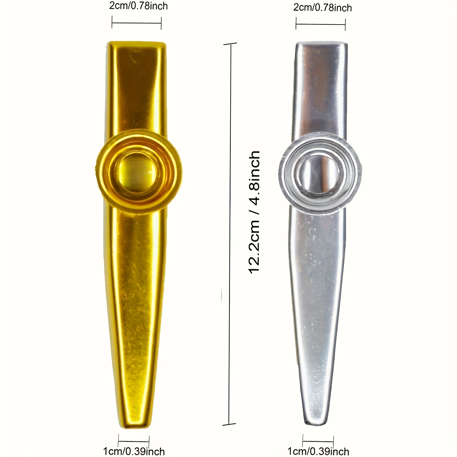 7pcs Metal Kazoos Simple Desig - Musical Instrument Gif のレビューと価格