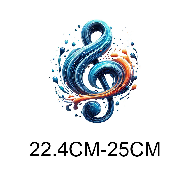 Color music symbols heat trans - Musical Instrument Painting のレビューと価格