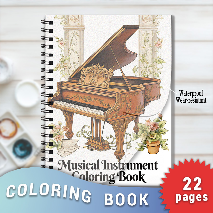 Vintage Grand Piano Musical In - Musical Instrument Coloring Pages のレビューと価格