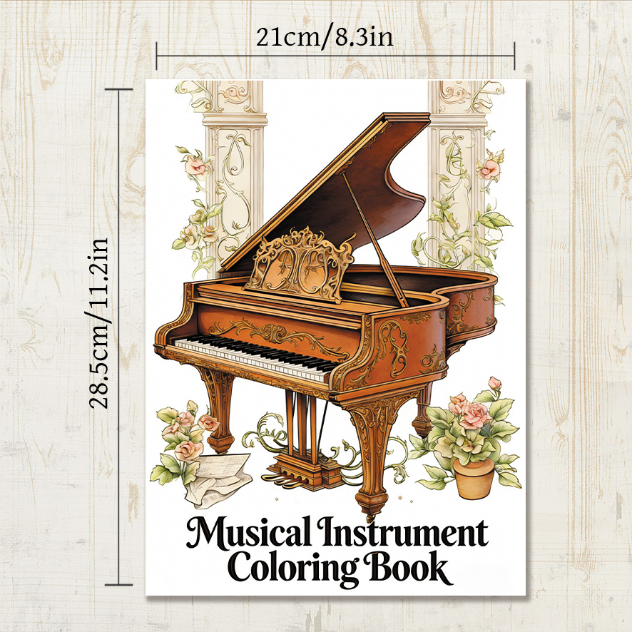 Vintage Grand Piano Musical In - Musical Instrument Coloring Pages のレビューと価格