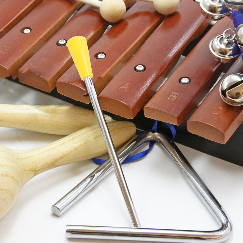 8Pcs Triangle Iron Sticks High - Musical Instrument Gong のレビューと価格