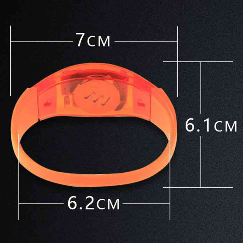 6Pcs Sound Activated Glow Brac - Musical Instrument Gong のレビューと価格