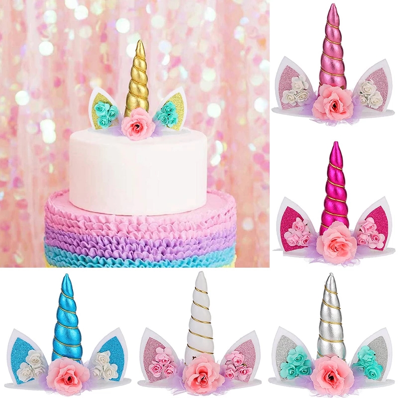 Unicorn Cake Topper Rainbow Ho - Musical Instrument Gong のレビューと価格