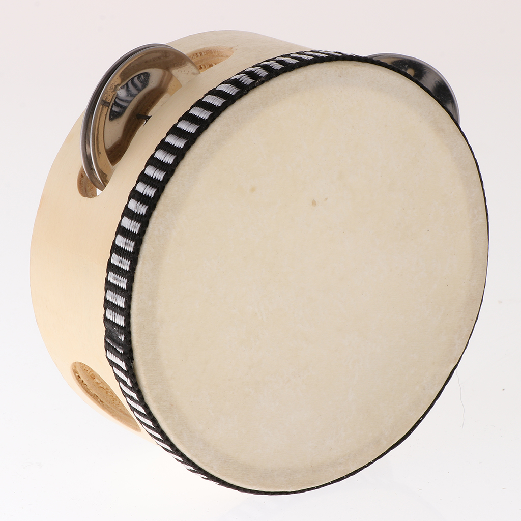 4/6inch Hand Held Wooden Tambo - Musical Instrument Gif のレビューと価格