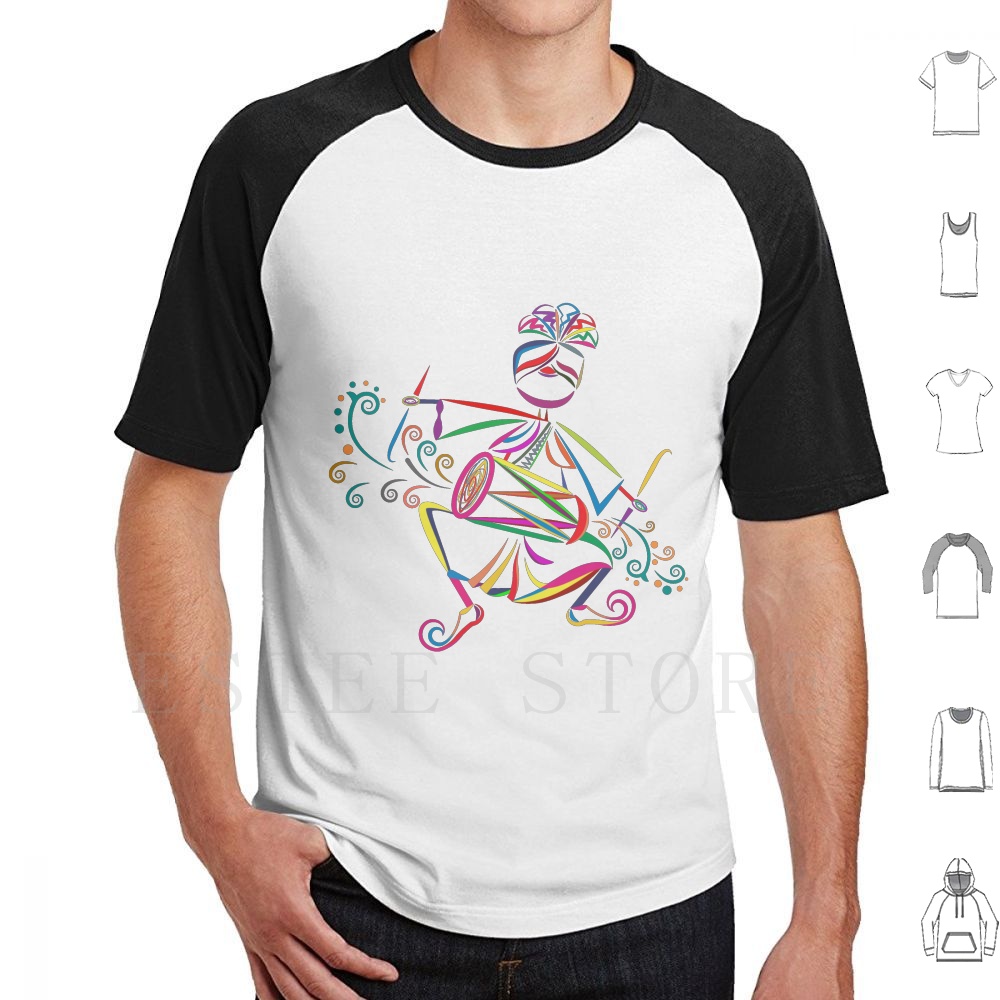 Dhol Player T Shirt DIY Big Si - Musical Instrument In India のレビューと価格