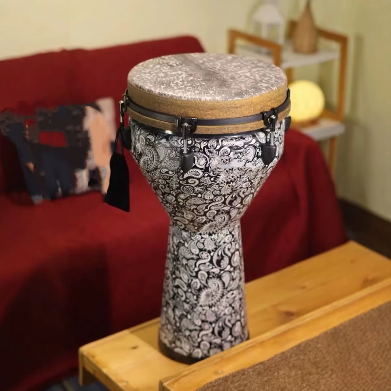 12inch Eco Friendly Wooden Dje - Djembe Hand Drum のレビューと価格