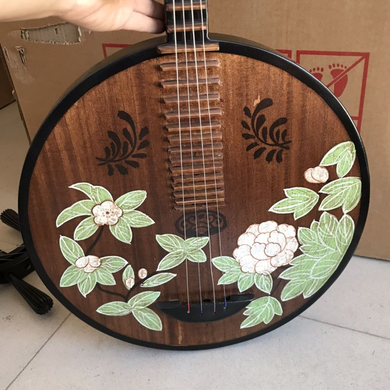 Solid Wood Pipa Chinese Tradit - Musical Instrument Painting のレビューと価格
